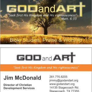 God and Art businesscard